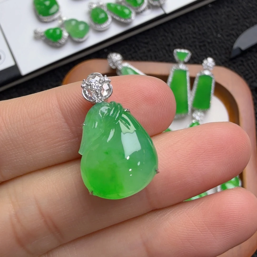 吊坠(不含链)未镶嵌翡翠福袋