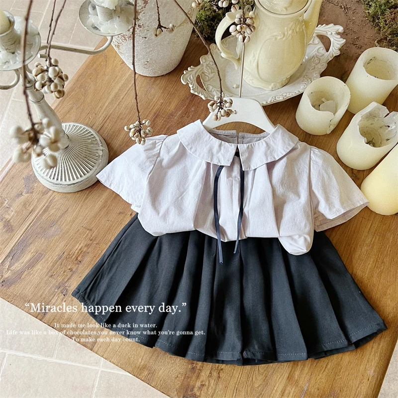 【泰兰德甜妹】25夏~学院风百褶裙两件套66930