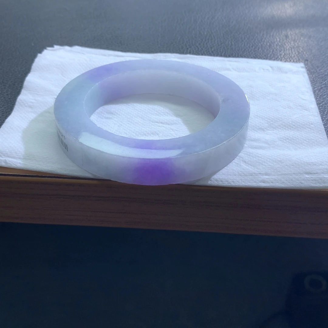 定制翡翠未镶嵌翡翠手镯紫罗兰幻彩