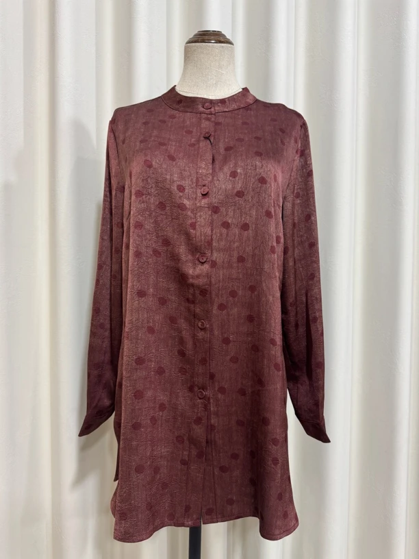 夏季新款小波点短款衬衣