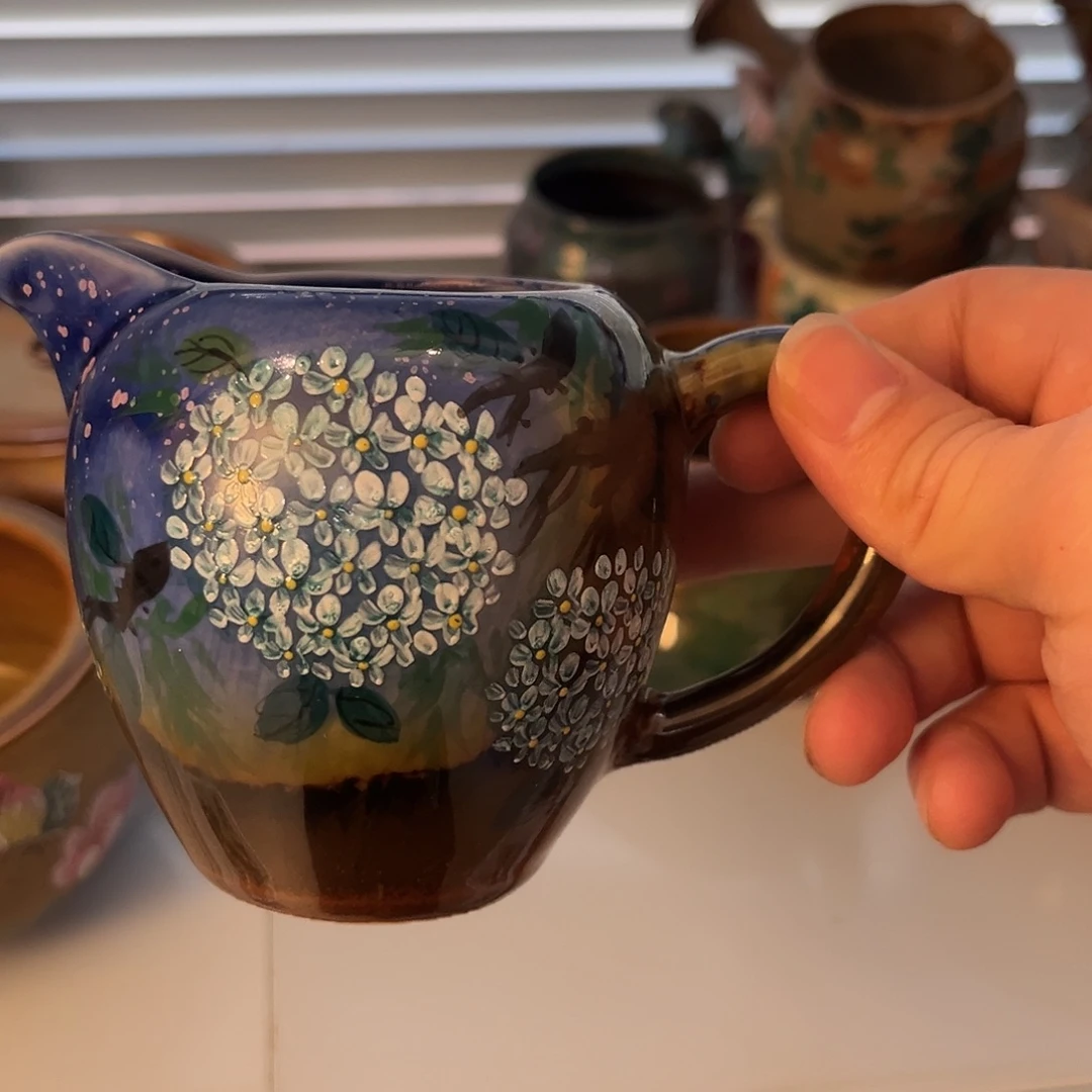柴烧手工手绘陶瓷