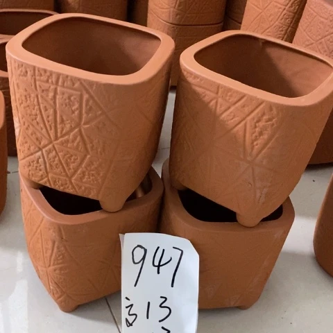 红陶粗陶花盆947
