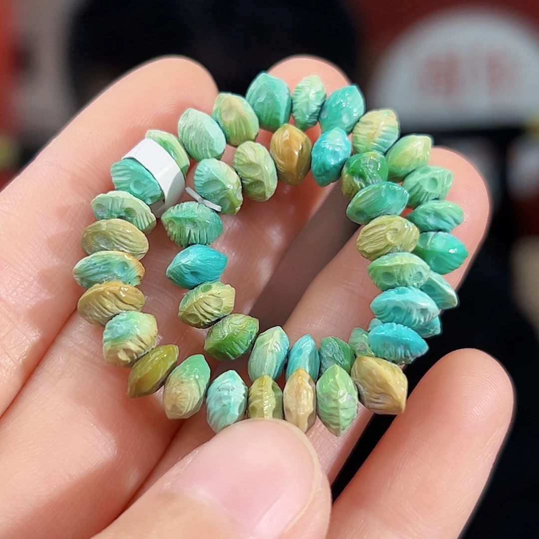 绿松石18K金镶嵌珠宝奇石