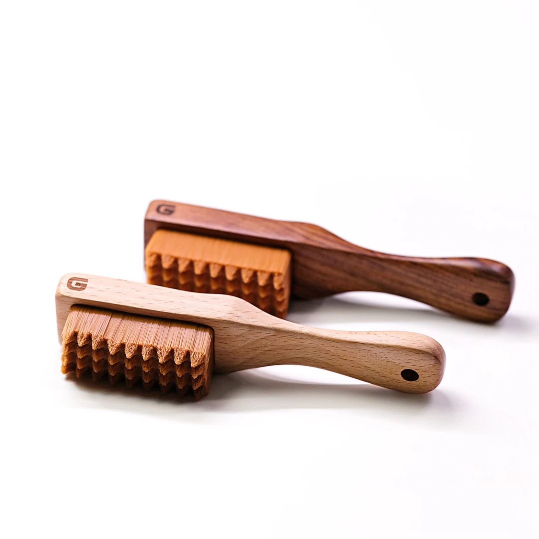 【文玩刷】文玩打底刷清理硬毛纳米刷硬毛波浪纹竹柄万毛刷