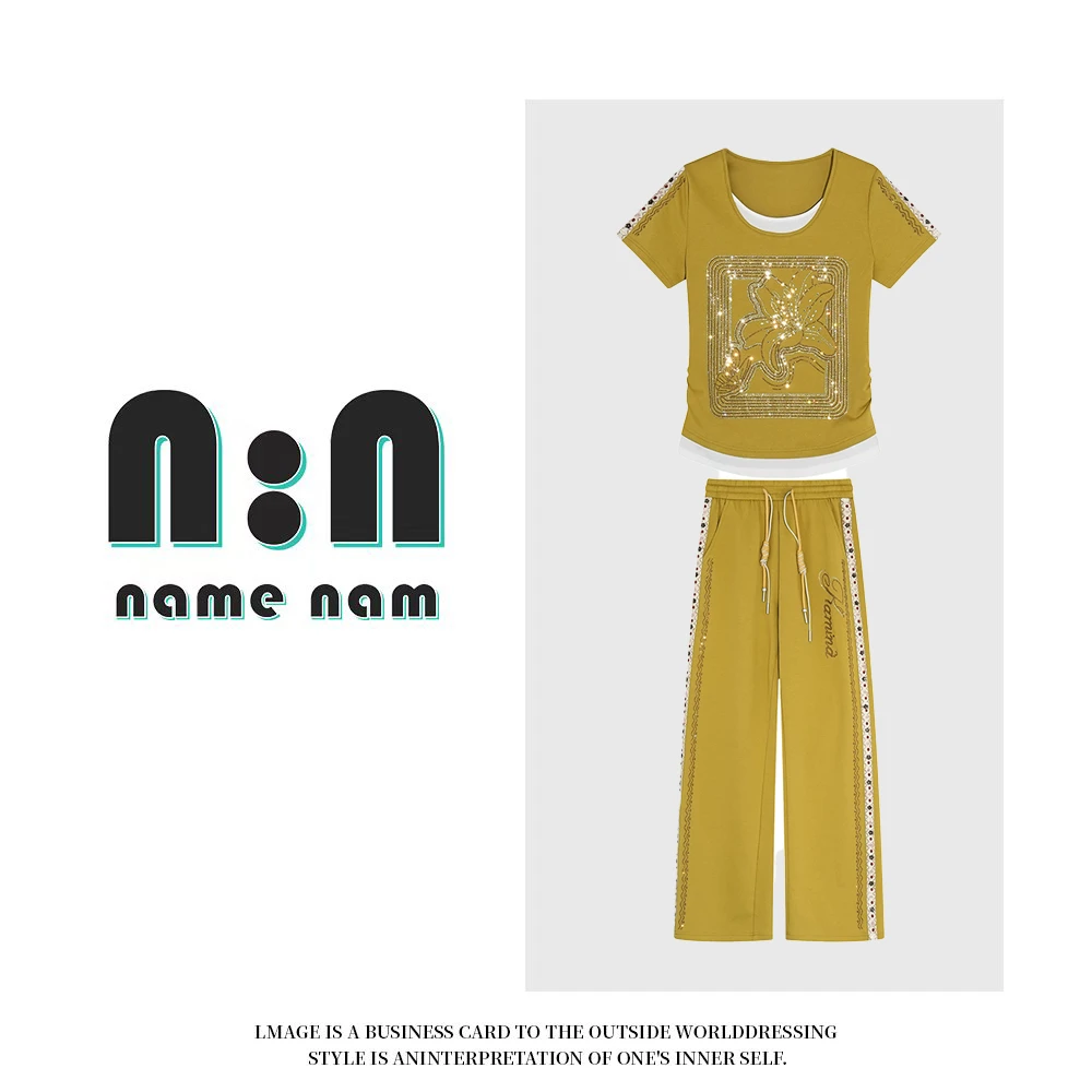 A68969新款洋气百搭休闲套装