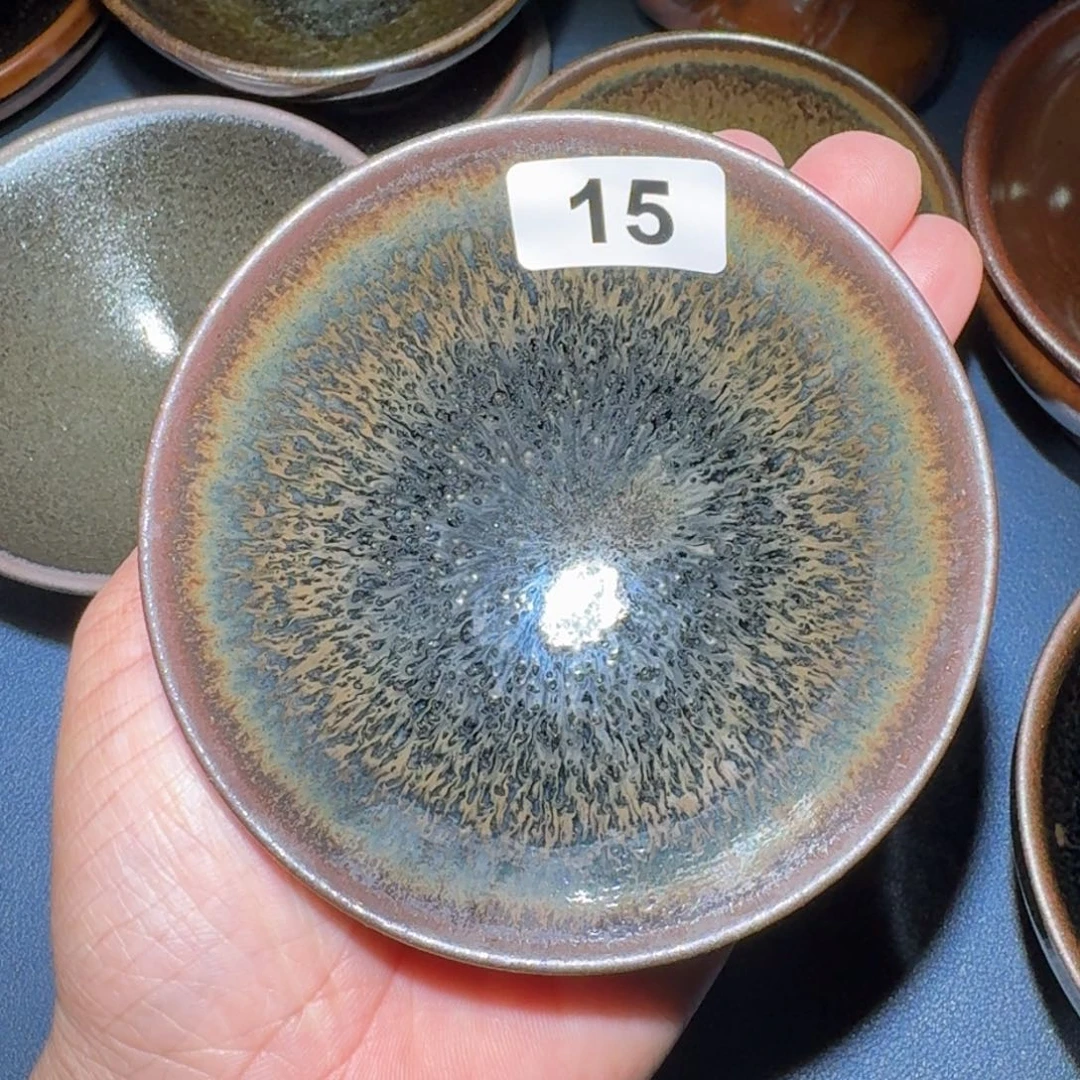 小雨茶盏，手工的柴烧军