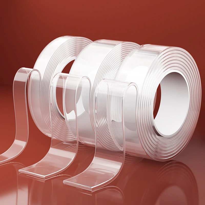 双面胶带无痕吸附强力魔力胶贴超薄透明不留痕防水耐高温玻璃粘贴