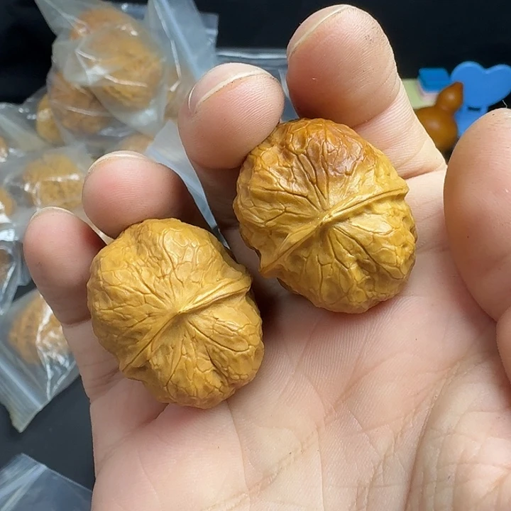文玩核桃把件58号蟒纹蛙33尺微瑕