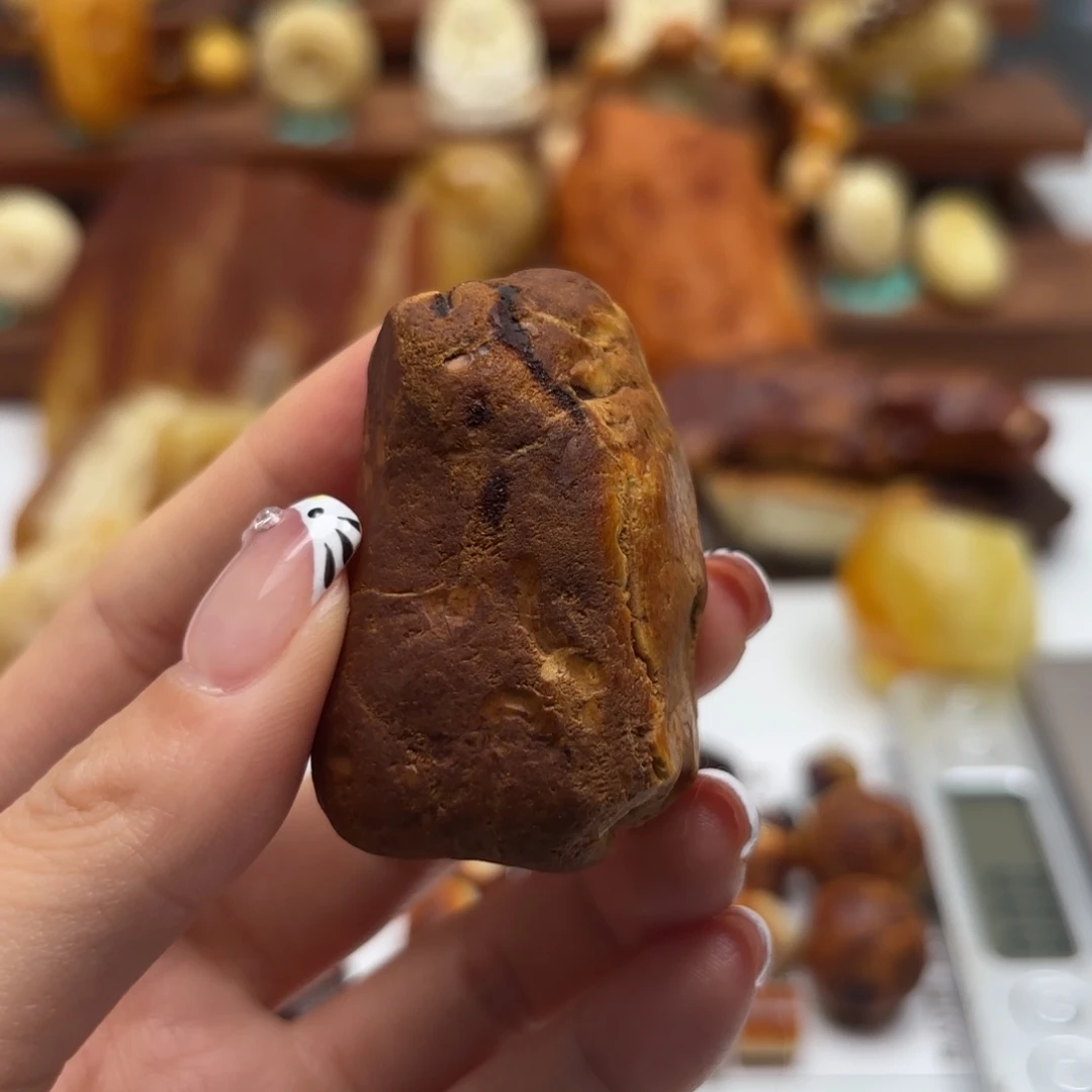 子***鑫未镶嵌定制琥珀不退不换