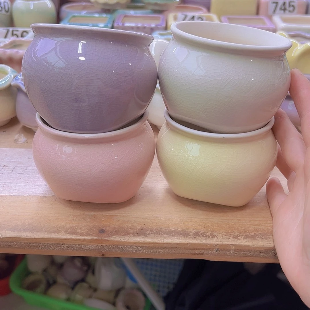 陶瓷花盆当场满12包邮