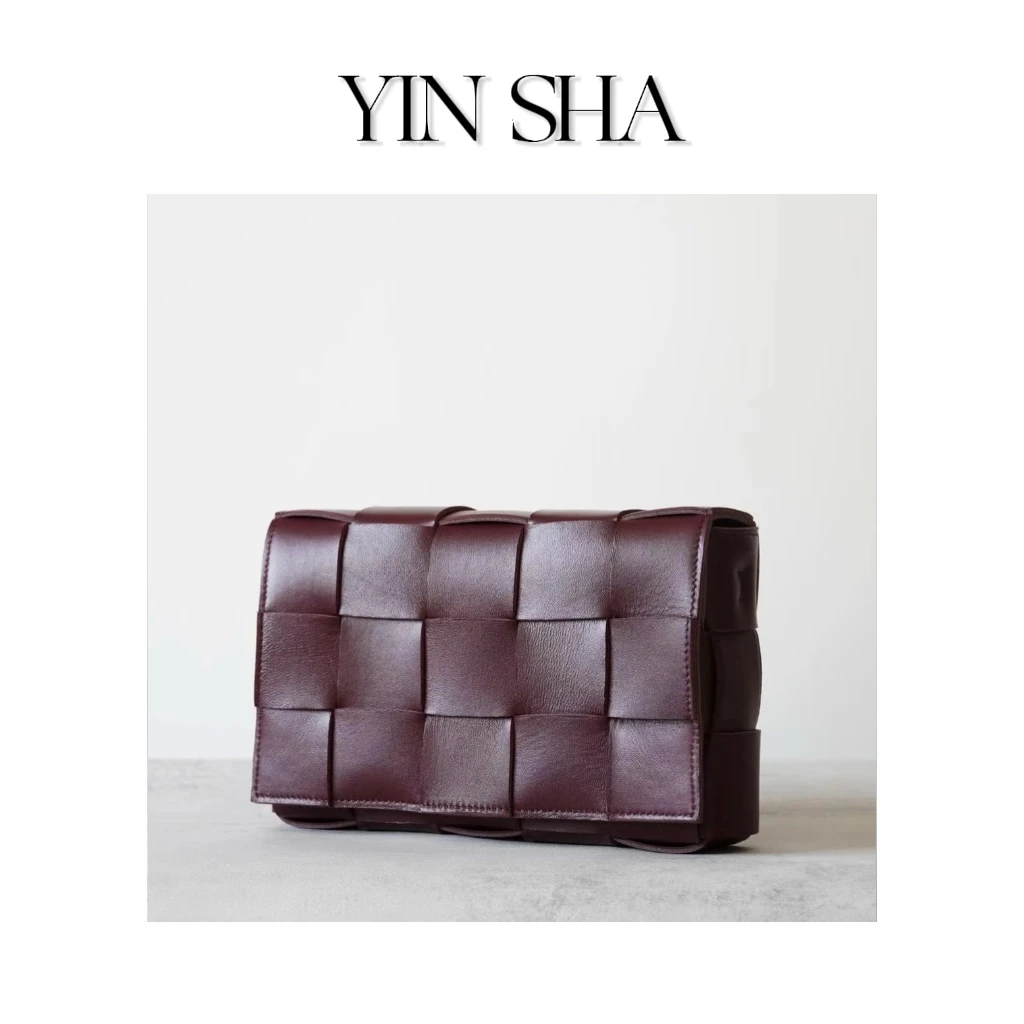 YIN SHA ·茵莎/十五格/羊皮编制斜跨包/004