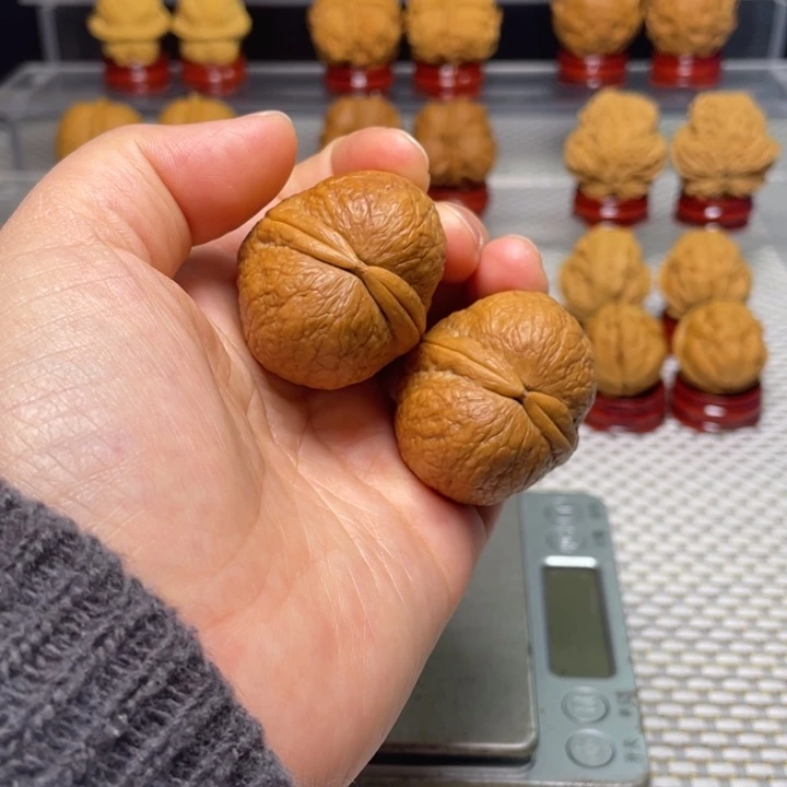 文玩核桃把件32仙鹤顶