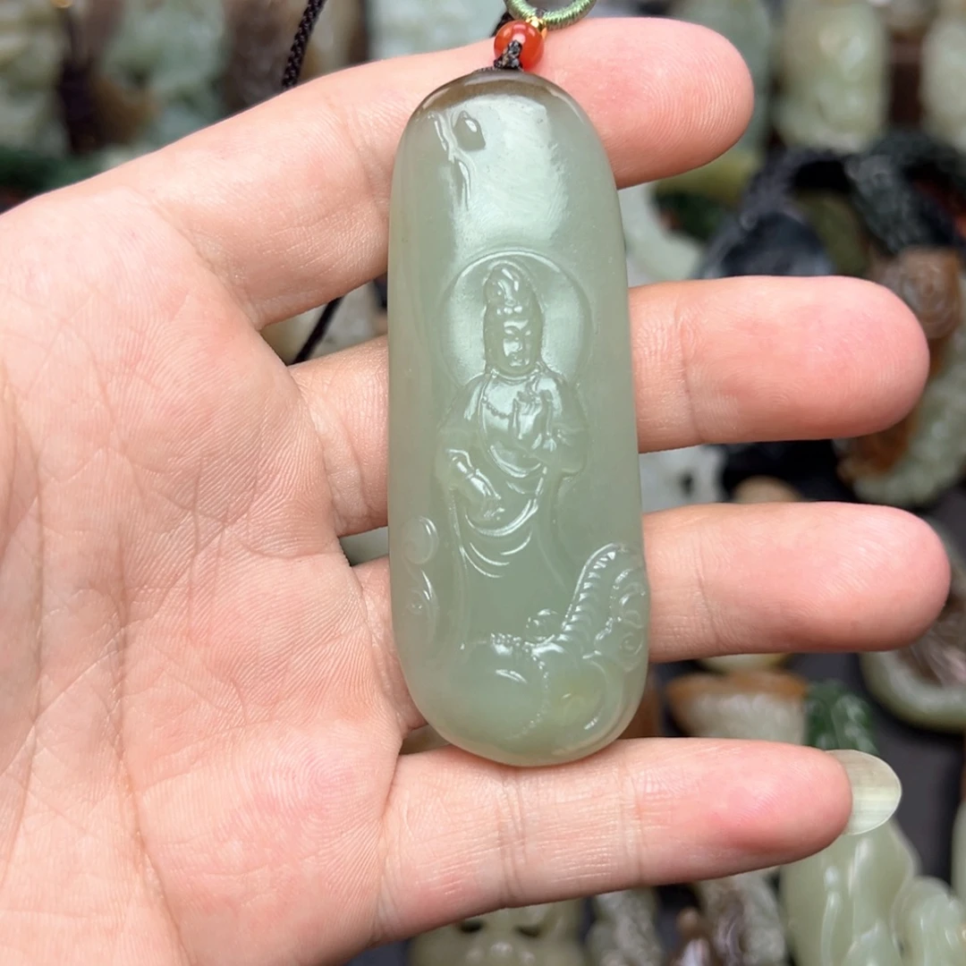 和田玉未镶嵌挂件