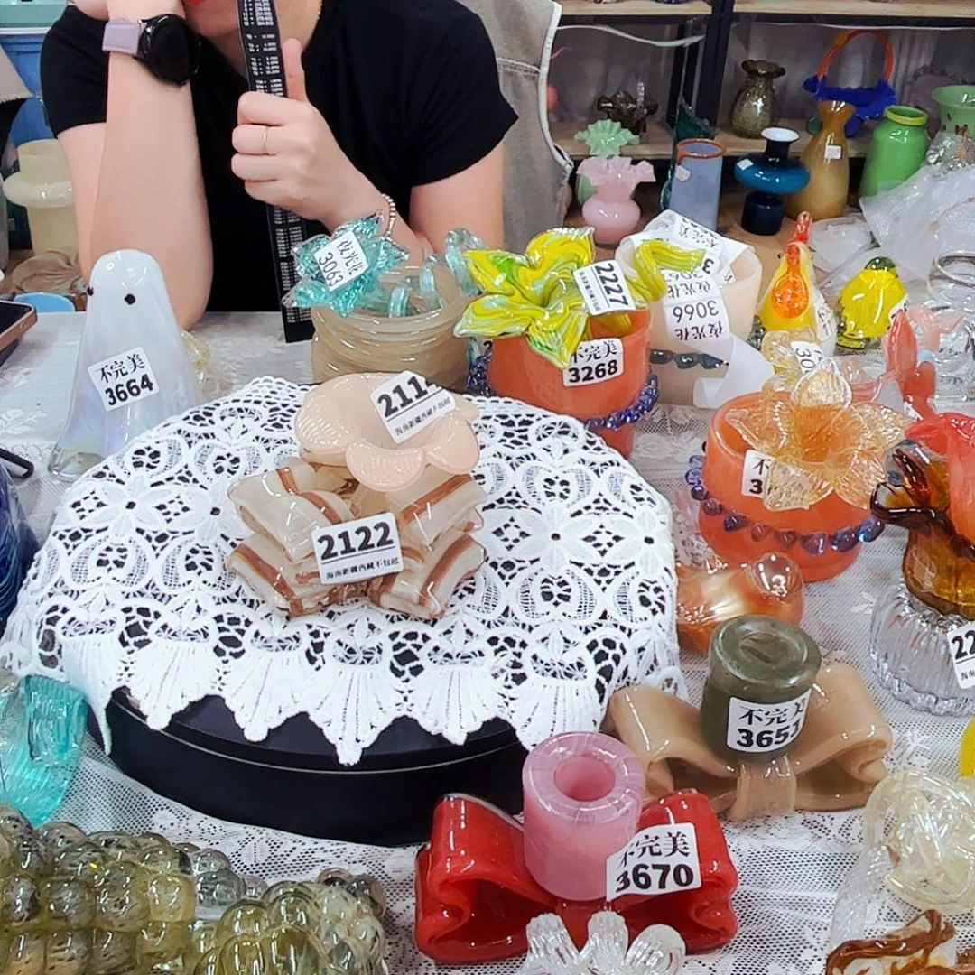 一套1花头1烛台 家悦琉璃工艺品