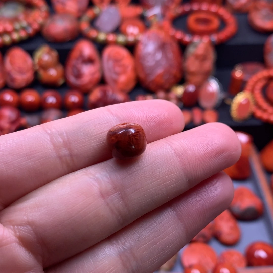 南红玛瑙单珠未镶嵌?***)