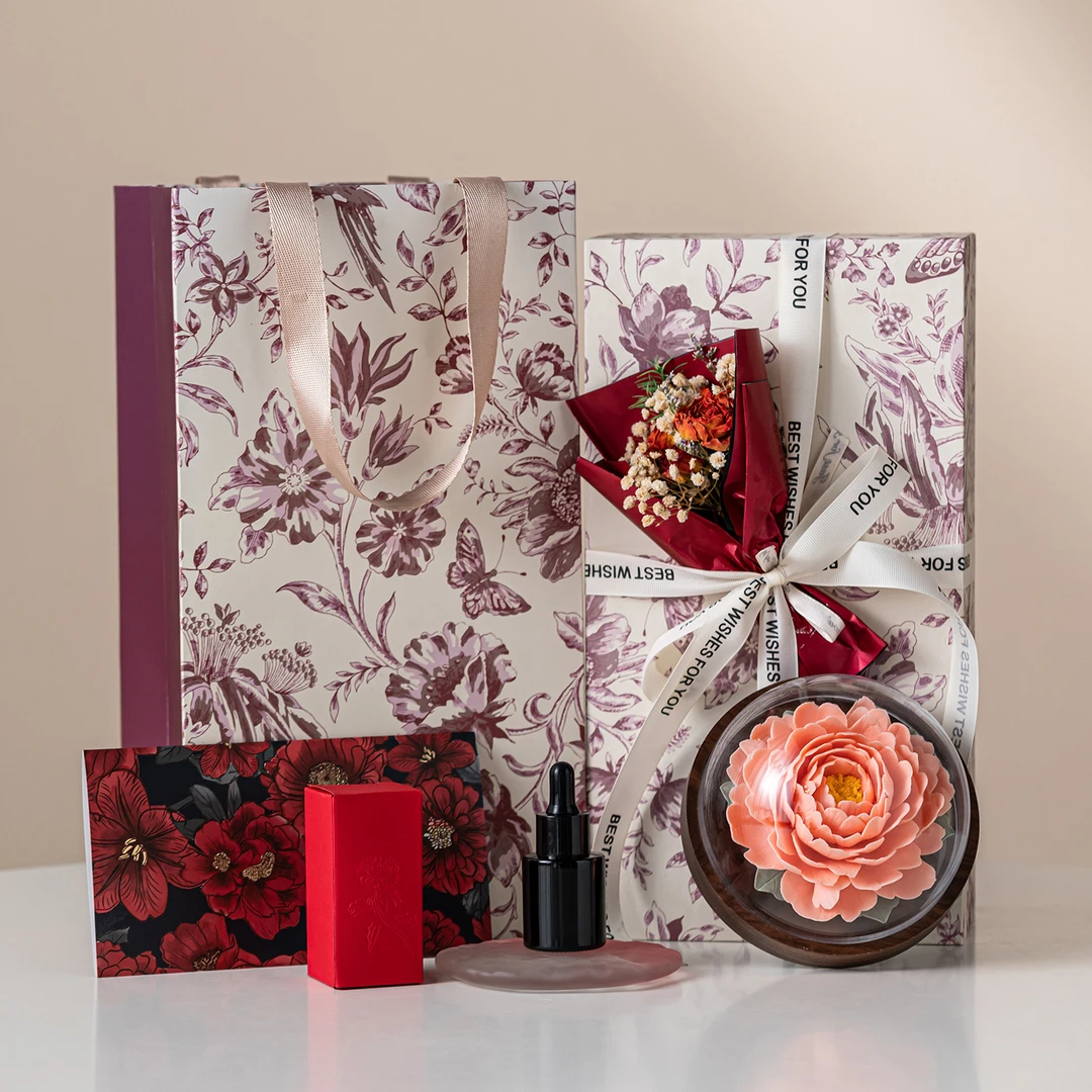 高档香薰摆件手工瓷花结婚礼物订婚礼送新人新娘闺蜜朋友高级实用