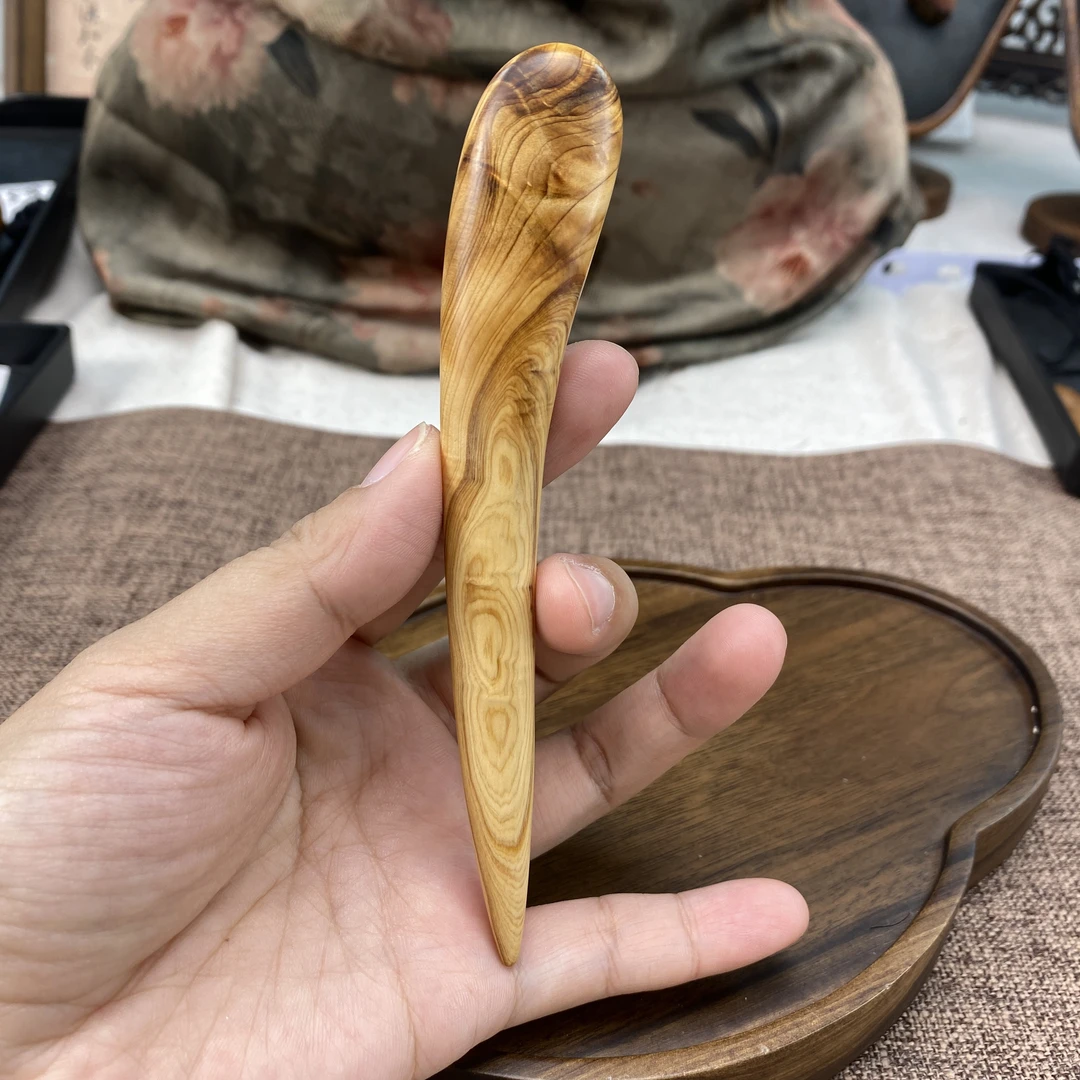 13.4cm纯手工崖柏单簪发簪y80男女通用日常古典极简百搭国风发饰