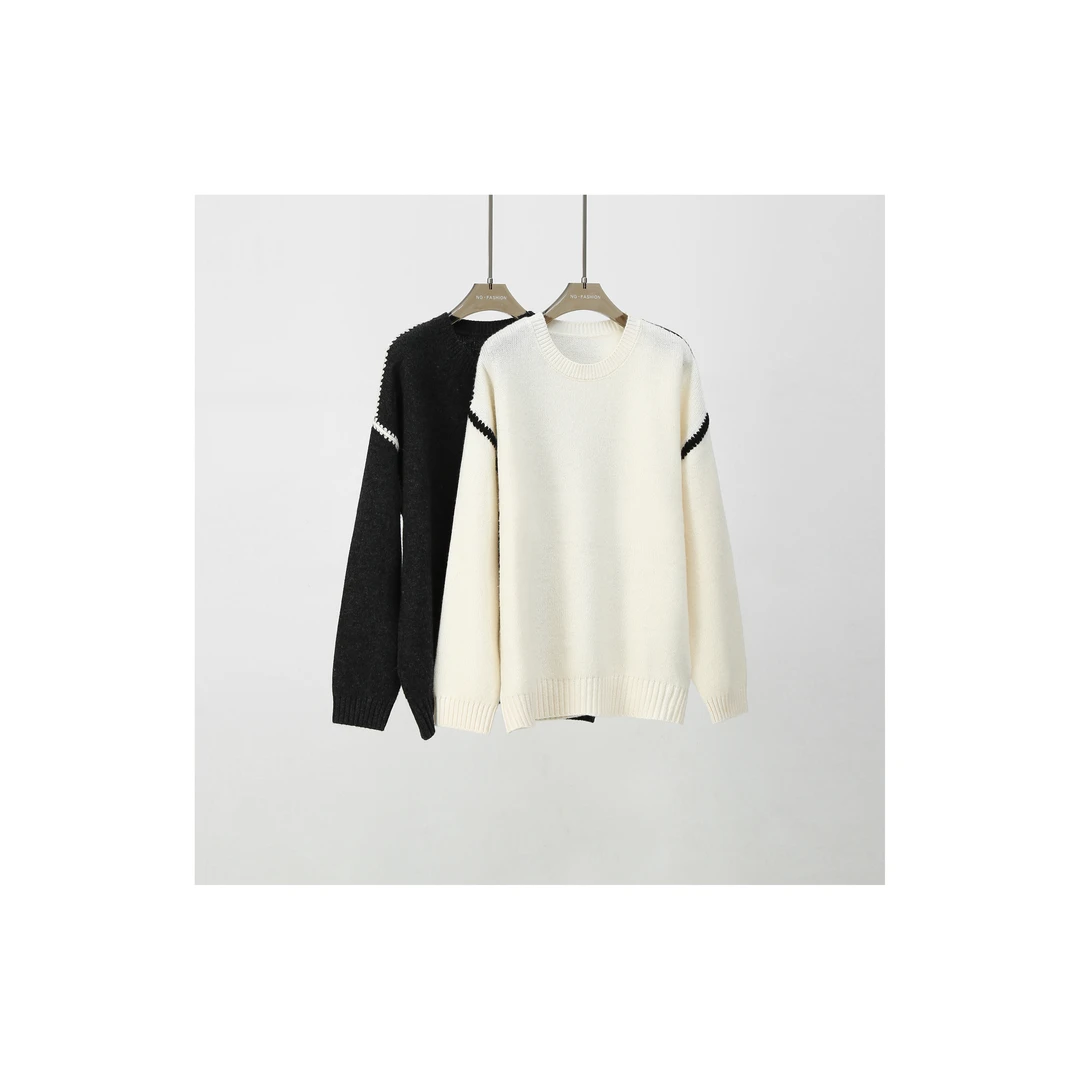 【雅韵霓裳】秋冬明星同款星子套头针织衫-9133