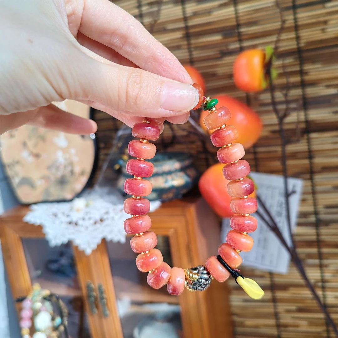 L【红晕】粉色骆驼骨骨制品手串百搭民族风多样性发一