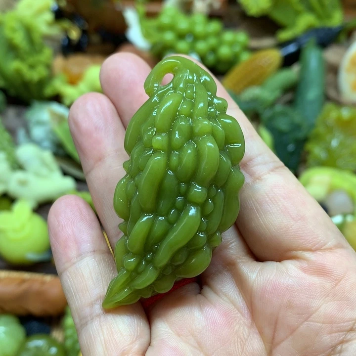 蛇纹石玉未镶嵌手把