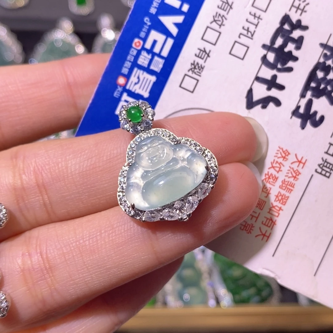 翡翠未镶嵌颈饰天然