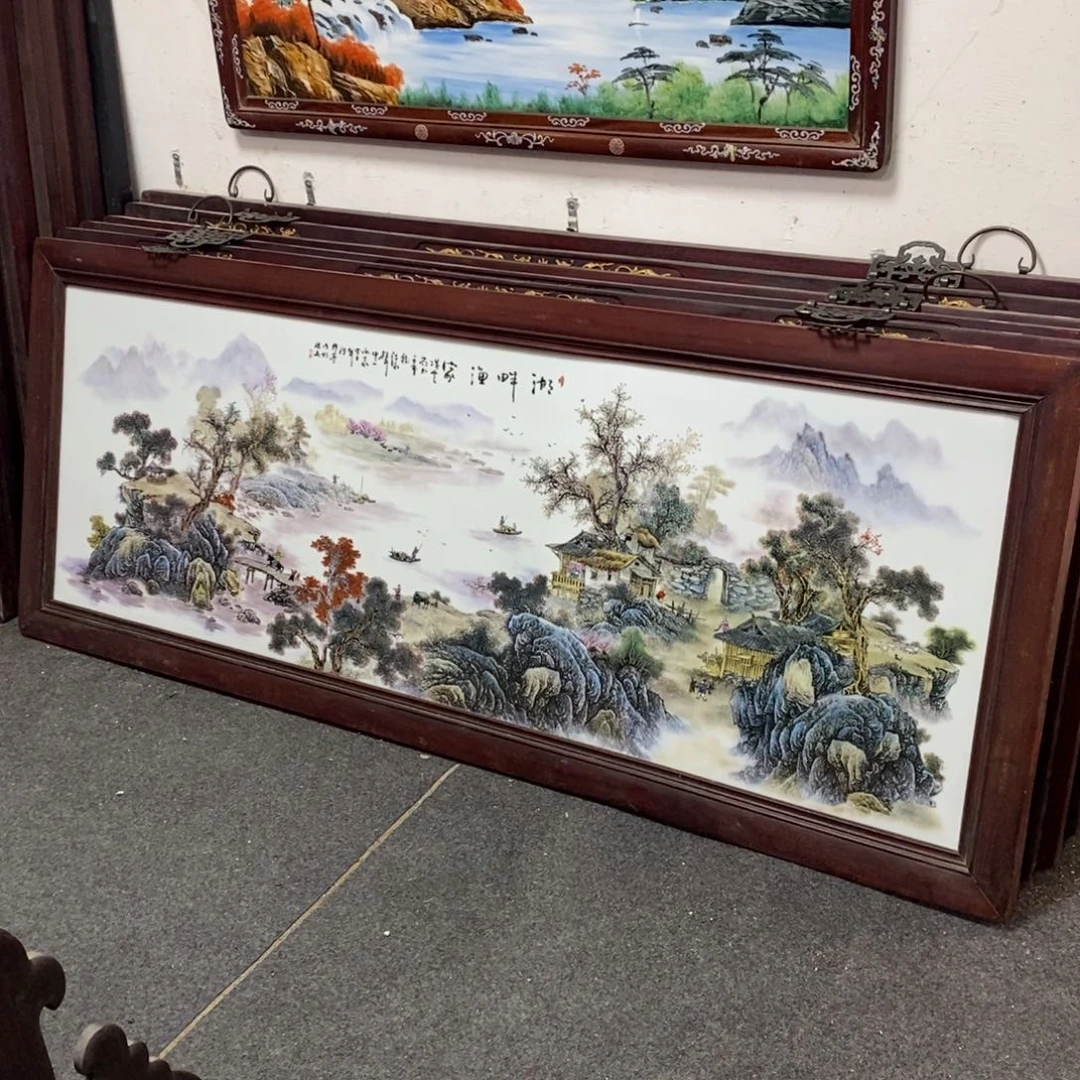 瓷185*73 景德镇瓷板画柴窑烧制