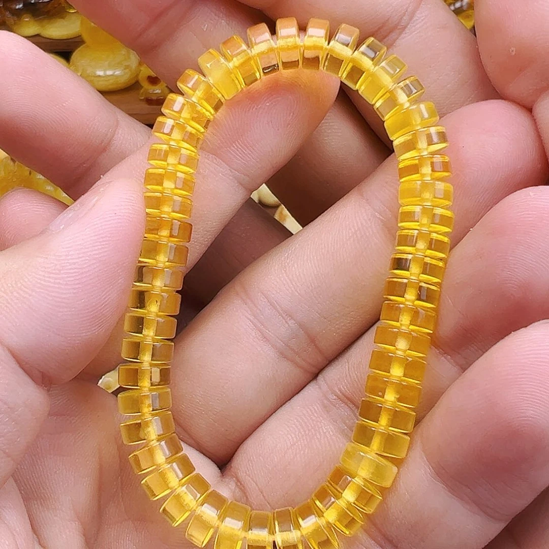 琥珀未镶嵌珠宝奇石单圈8mm，8.6克，福利