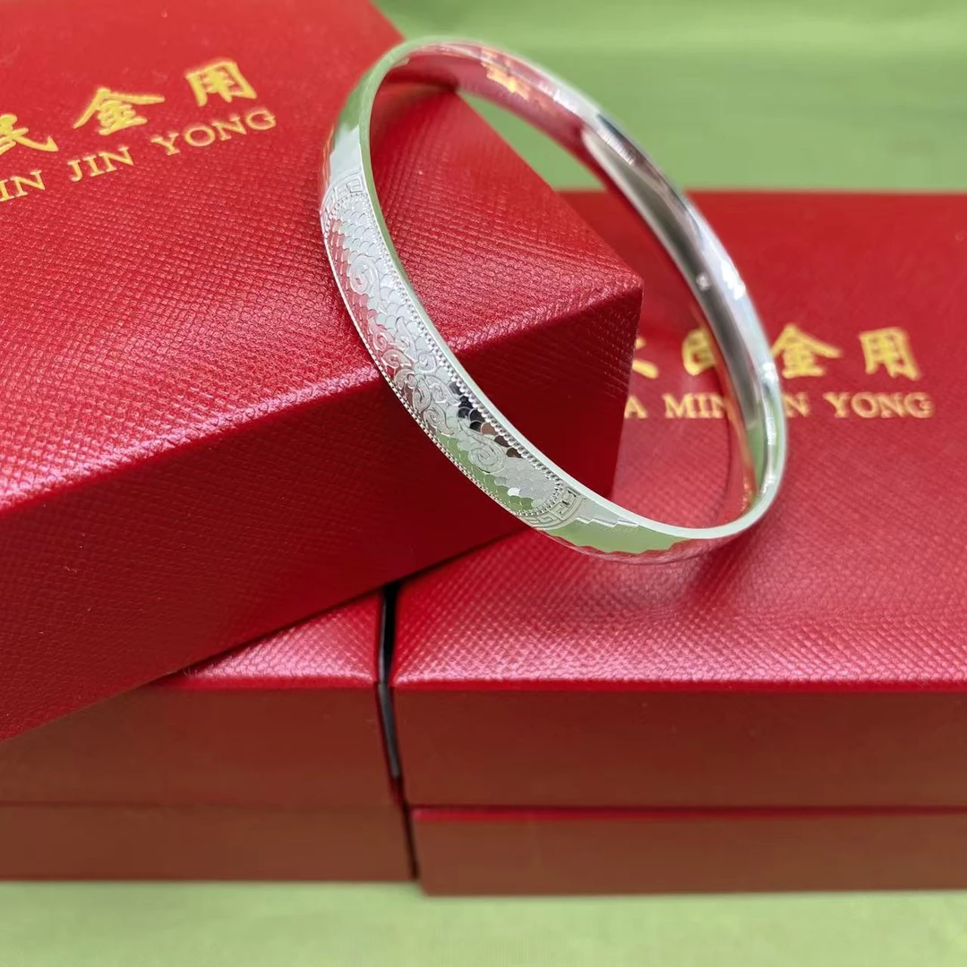 足银手镯 #2018足银999.9精品手镯