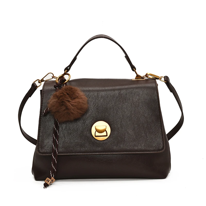 法国单肩斜挎包肩包通勤复古托特包轻奢Y7556