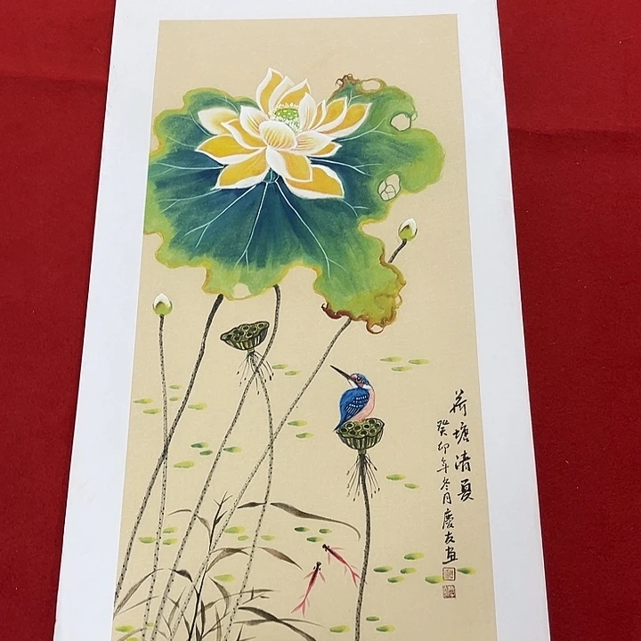 国画手绘图是真的美呀我