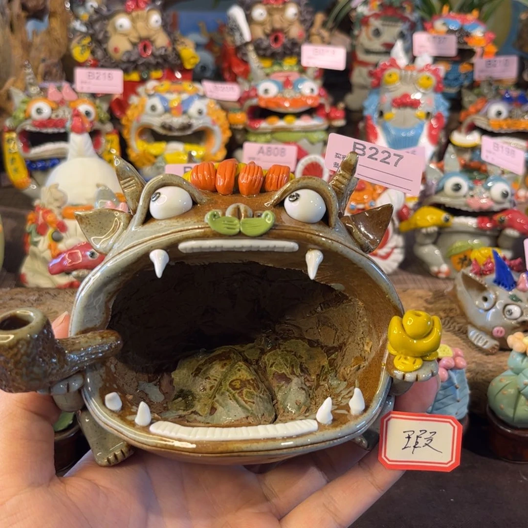 泥塑纯手工茶宠摆件