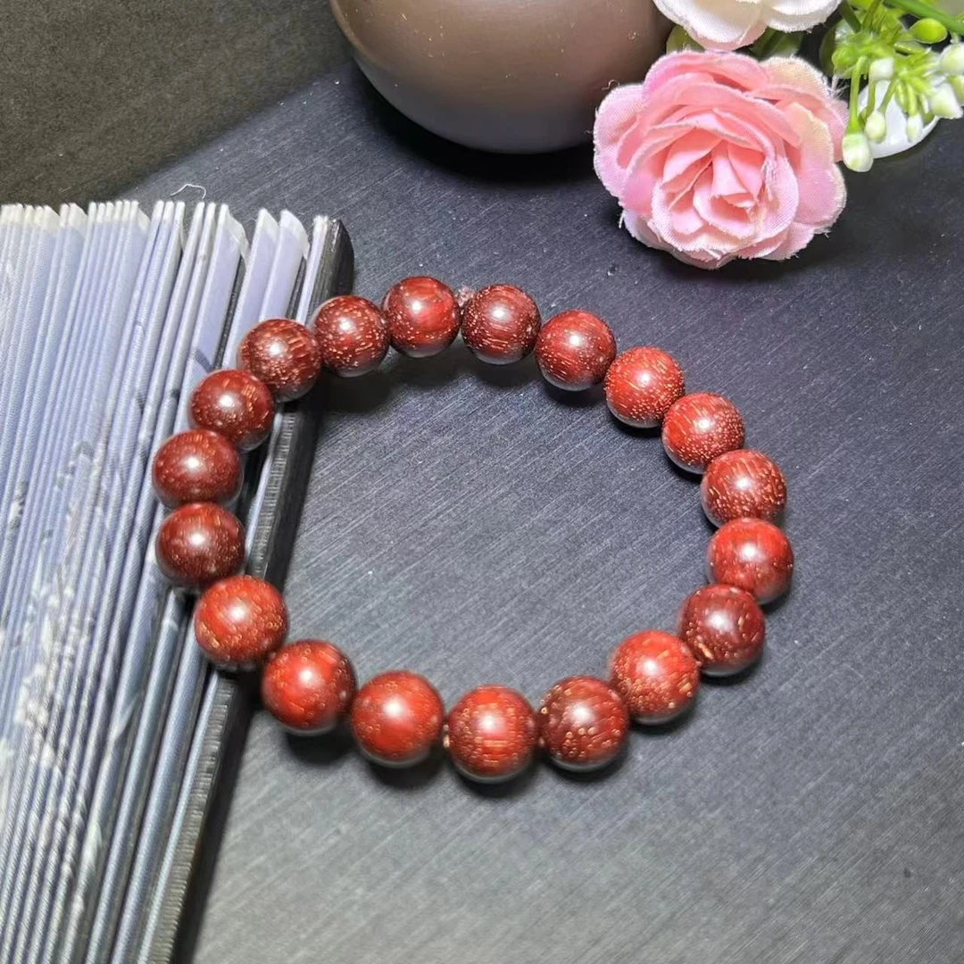 S6170卡10左右-金光猫眼血檀手串-