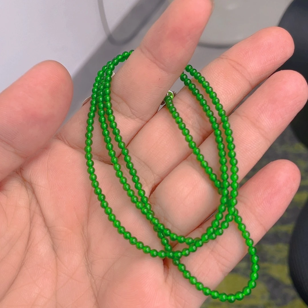 翡翠未镶嵌项链8888888888888