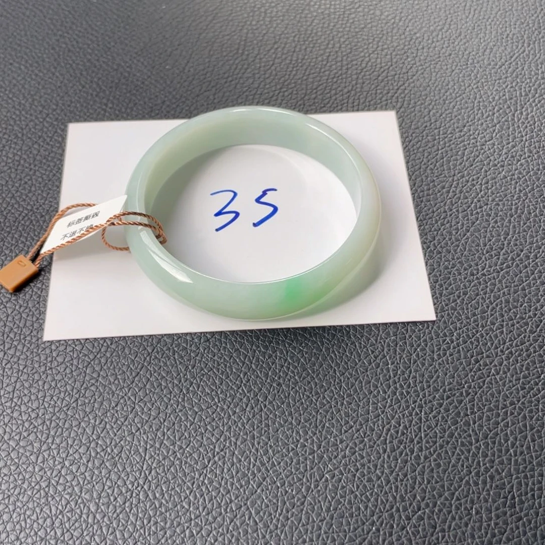 翡翠未镶嵌手镯35号