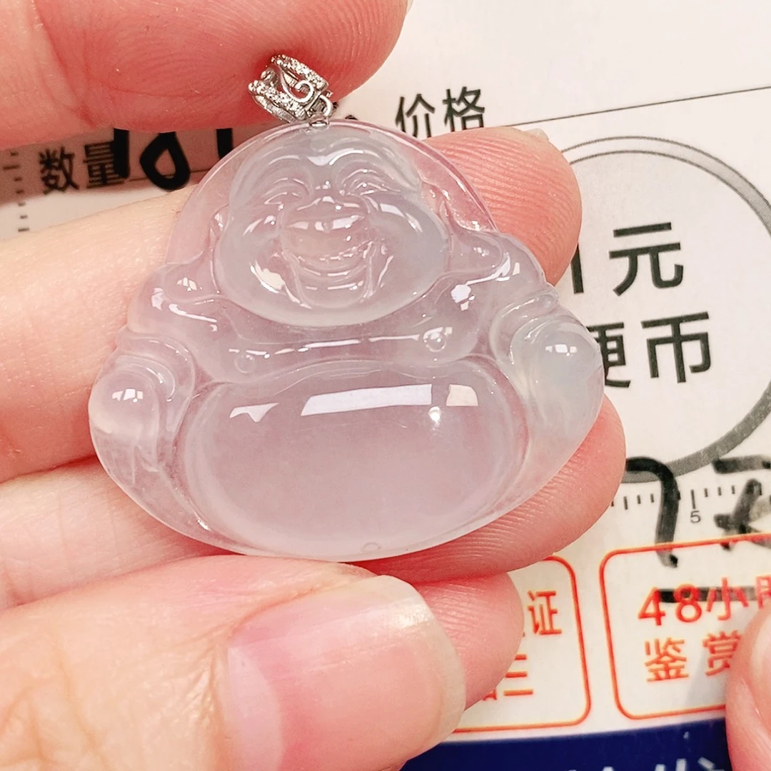 颈饰18K金镶嵌翡翠