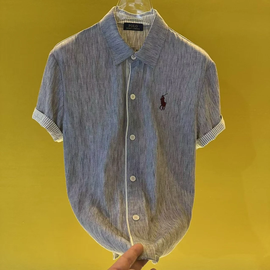 【Umi】新款设计师夏季冰感透气轻奢男女同款百搭衬衫短袖CY013