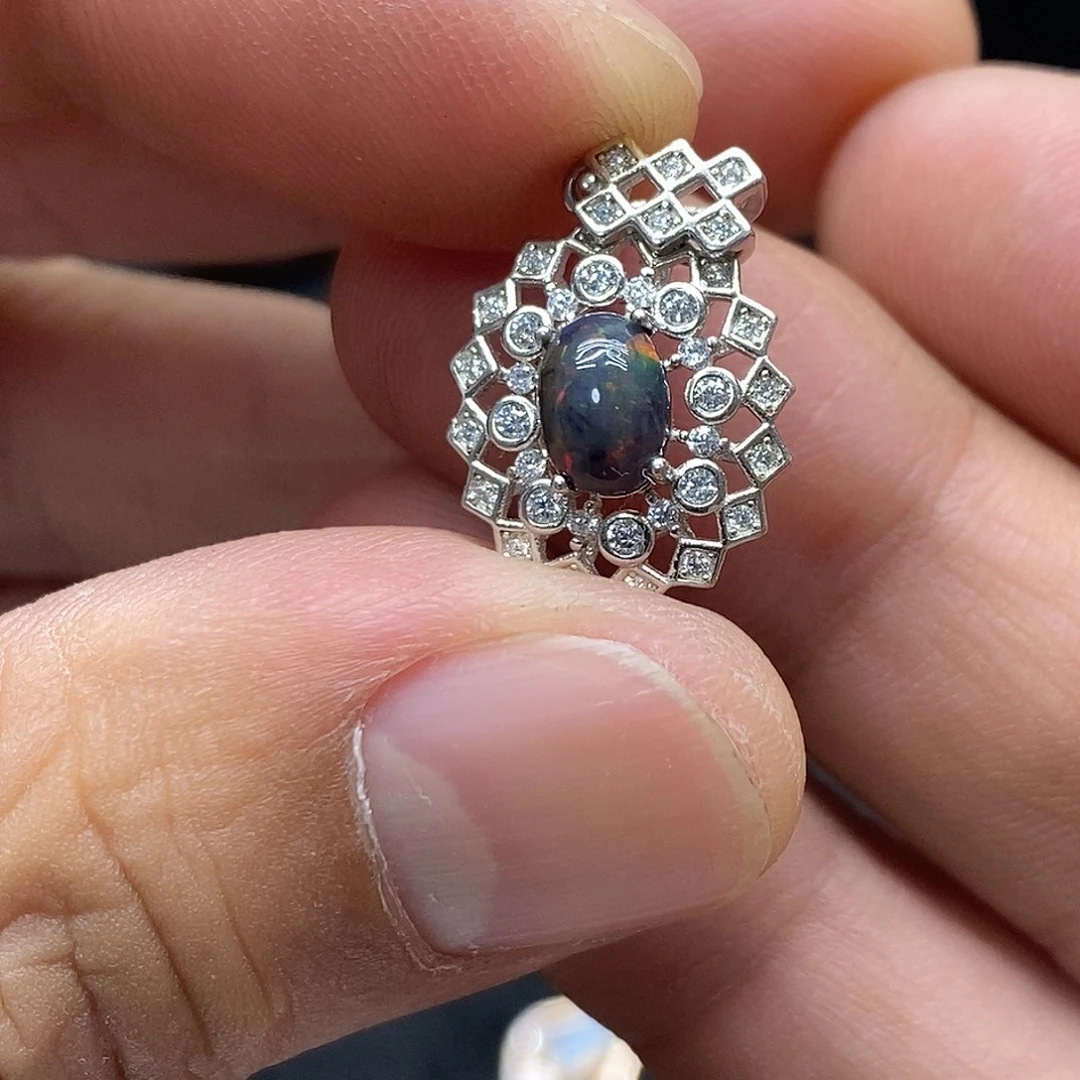 珠宝半成品水晶银S925镶嵌