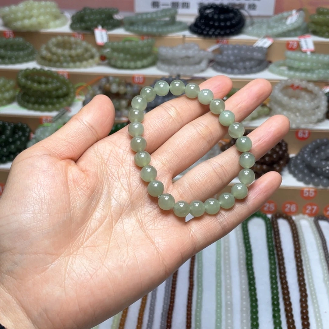 和田玉未镶嵌手链8mm