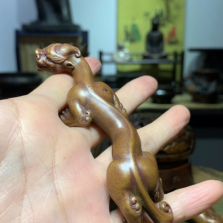铜雨螭龙 茶宠 摆件