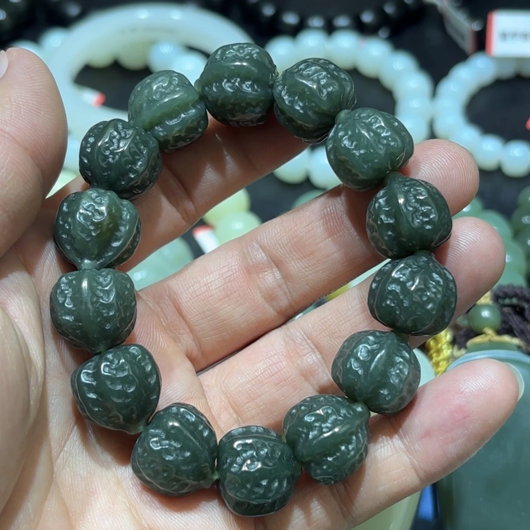 和田玉未镶嵌手链