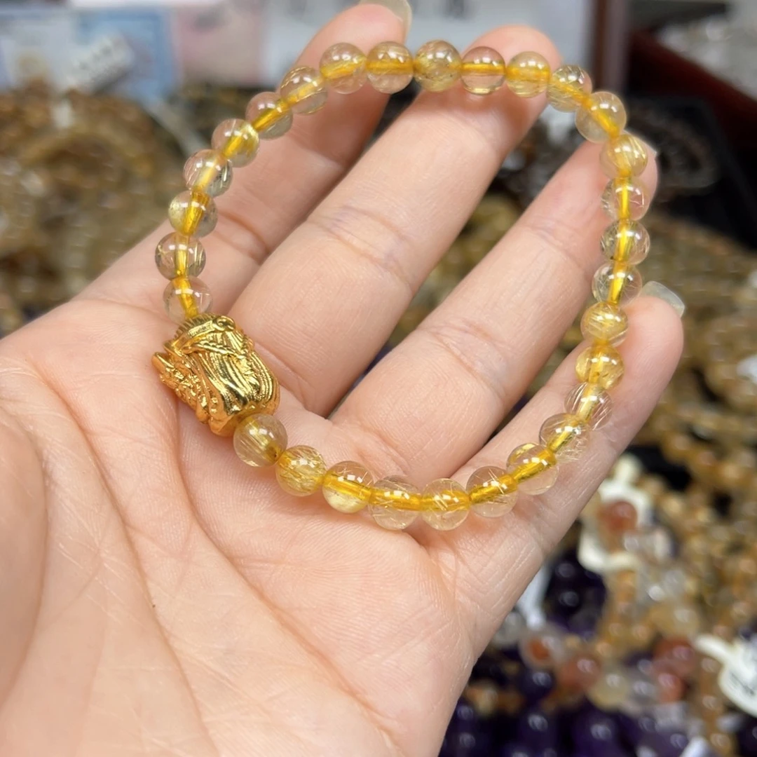 未镶嵌手链发晶金发晶6