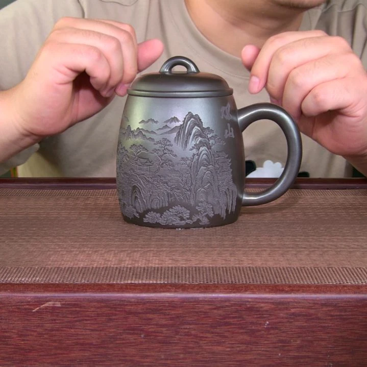 茶杯紫砂高货放漏