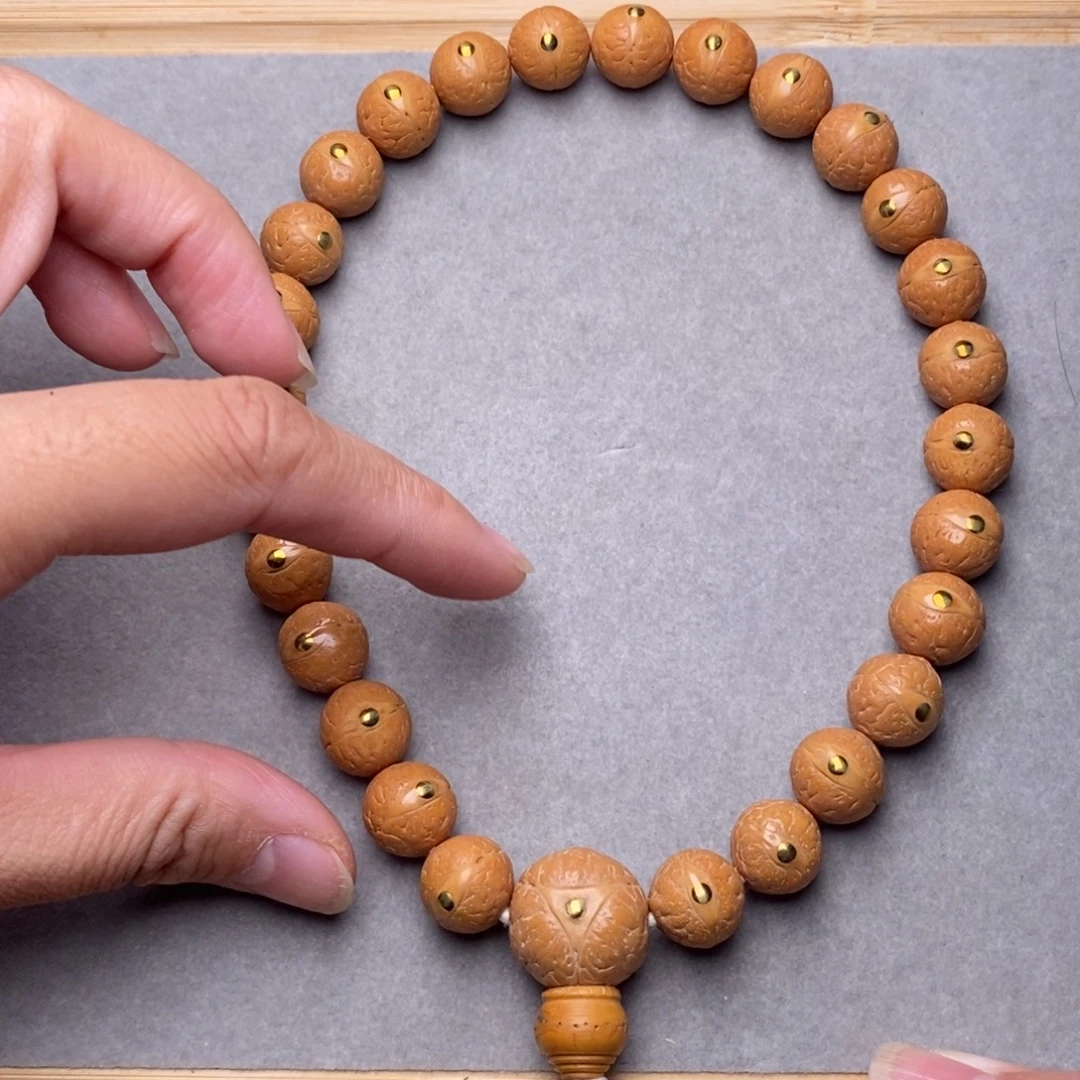 墨***烟凤眼菩提手串12mm➕手持铜钉