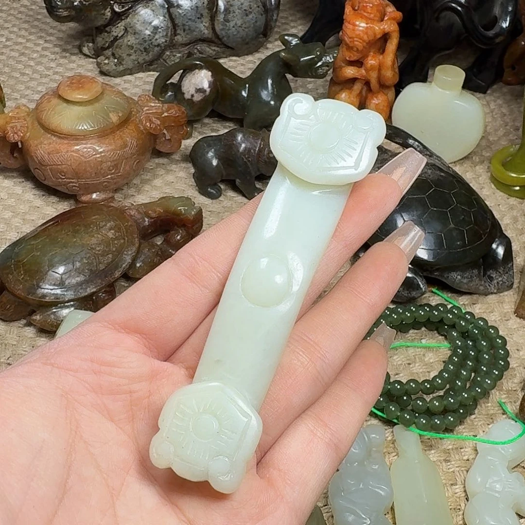 白玉菩提吊坠明*挂件