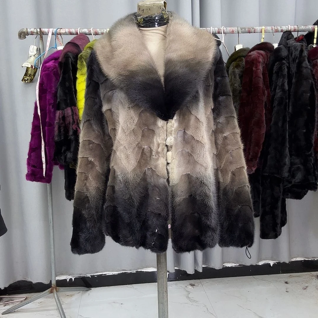 水貂拼貂真皮真毛