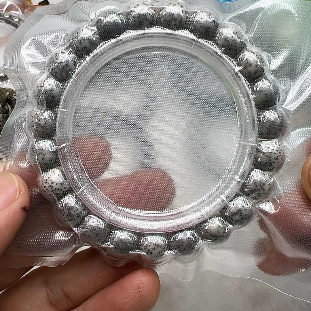 星月菩提手串43尽头卡姿兰大眼睛黑冰石玉星月菩提单圈10