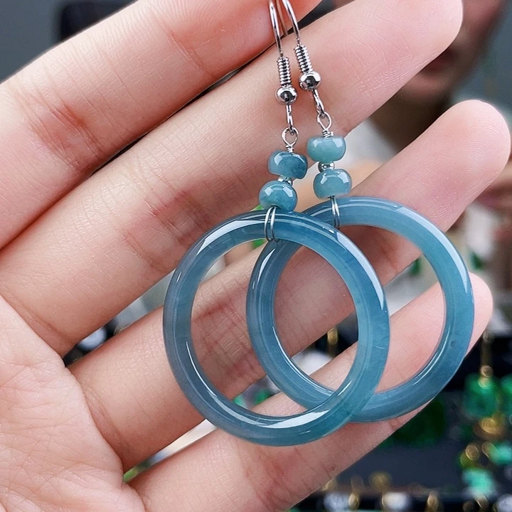 翡翠耳饰未镶嵌饰品