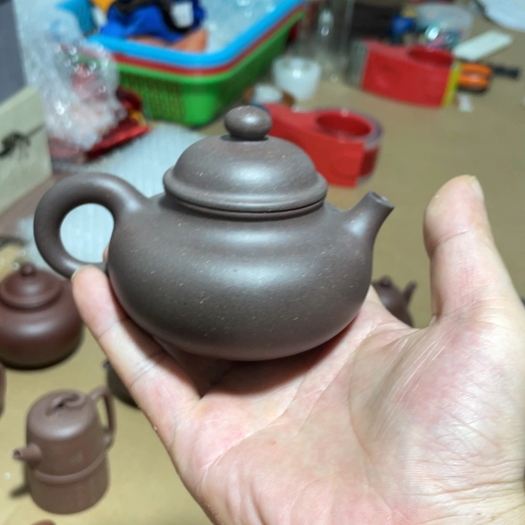 夏***议茶壶底槽青深井紫泥