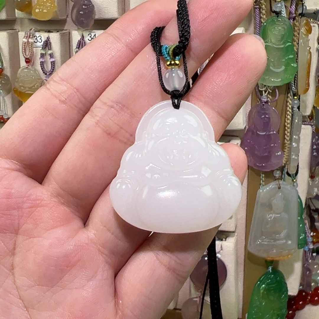 玛瑙/玉髓未镶嵌吊坠(赠链)
