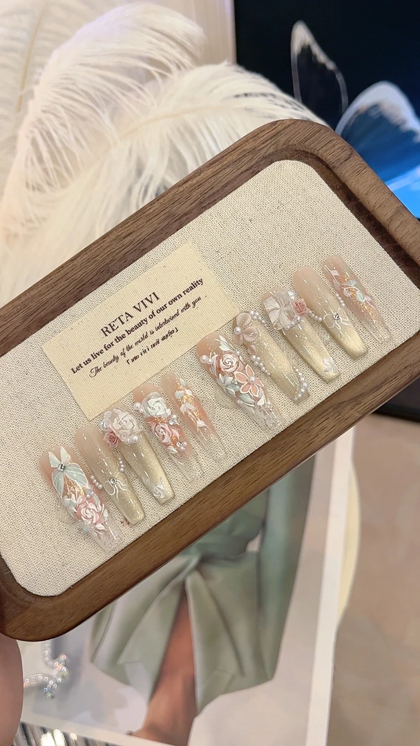 【甜茶香草】 张呼呼纯手工穿戴甲1